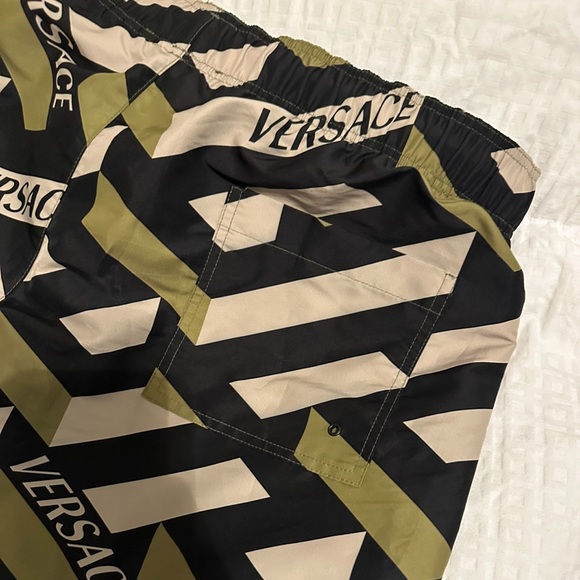 VERSACE MENS “LA GRECA” SWIM TRUNKS - Picture 7 of 7